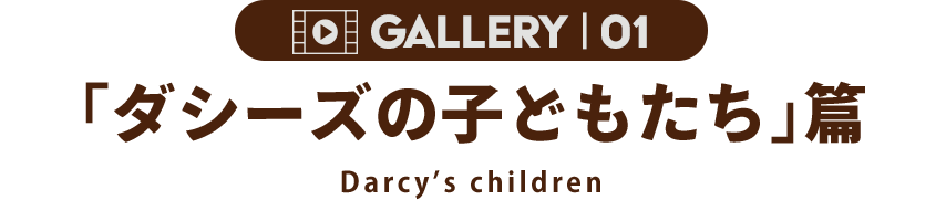 GALLERY 01 「ダシーズの子どもたち」篇 Darcy's children